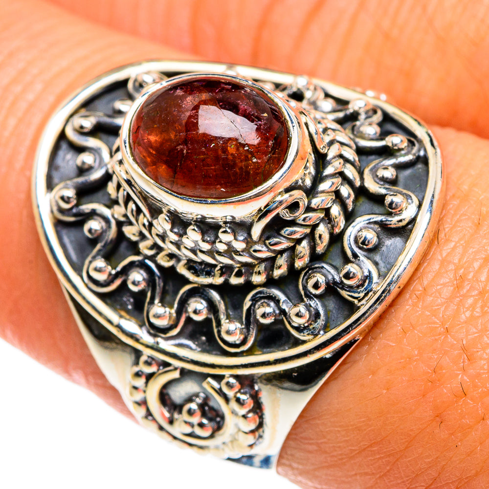 Pink Tourmaline Rings handcrafted by Anasilvercos - RING80186