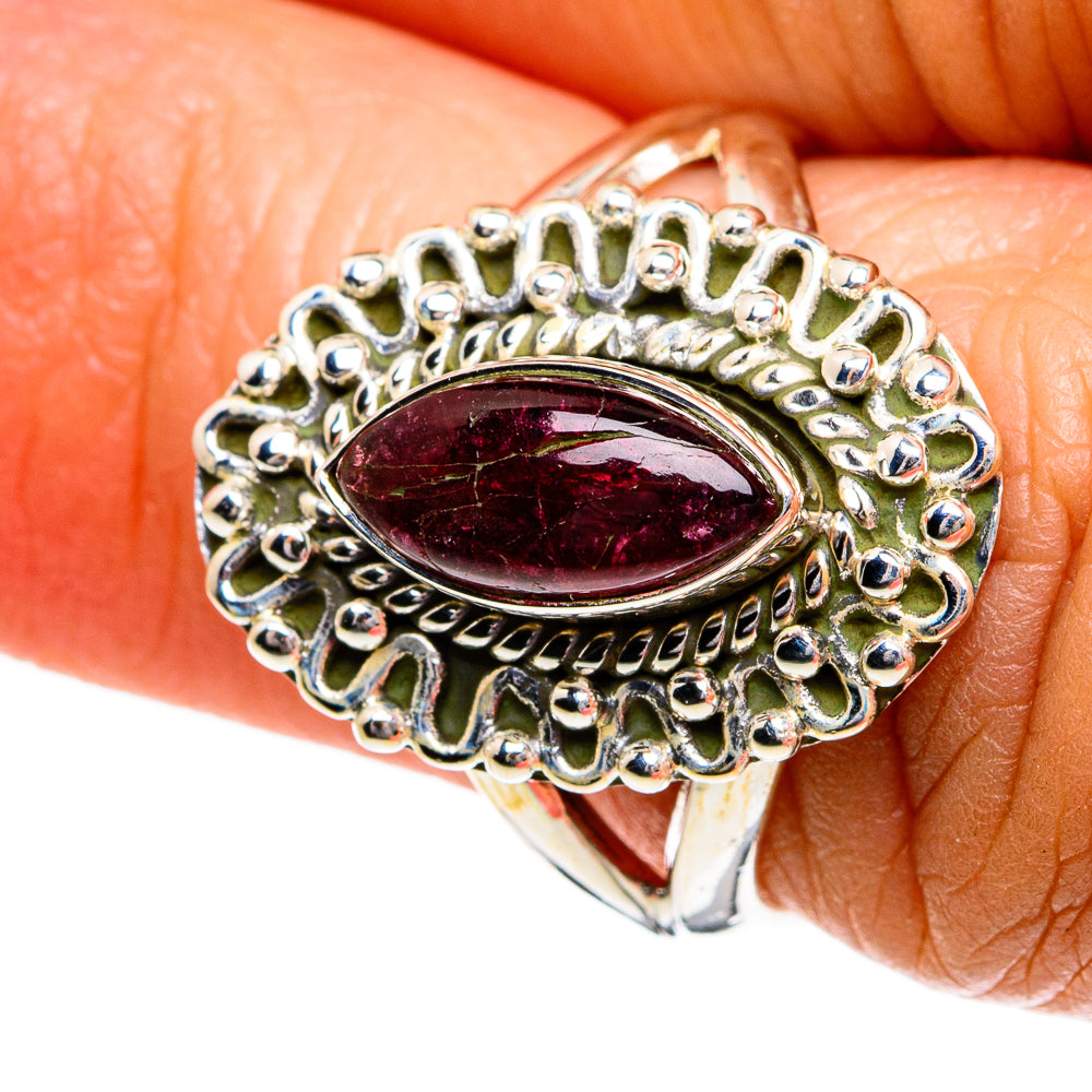 Pink Tourmaline Rings handcrafted by Anasilvercos - RING80188