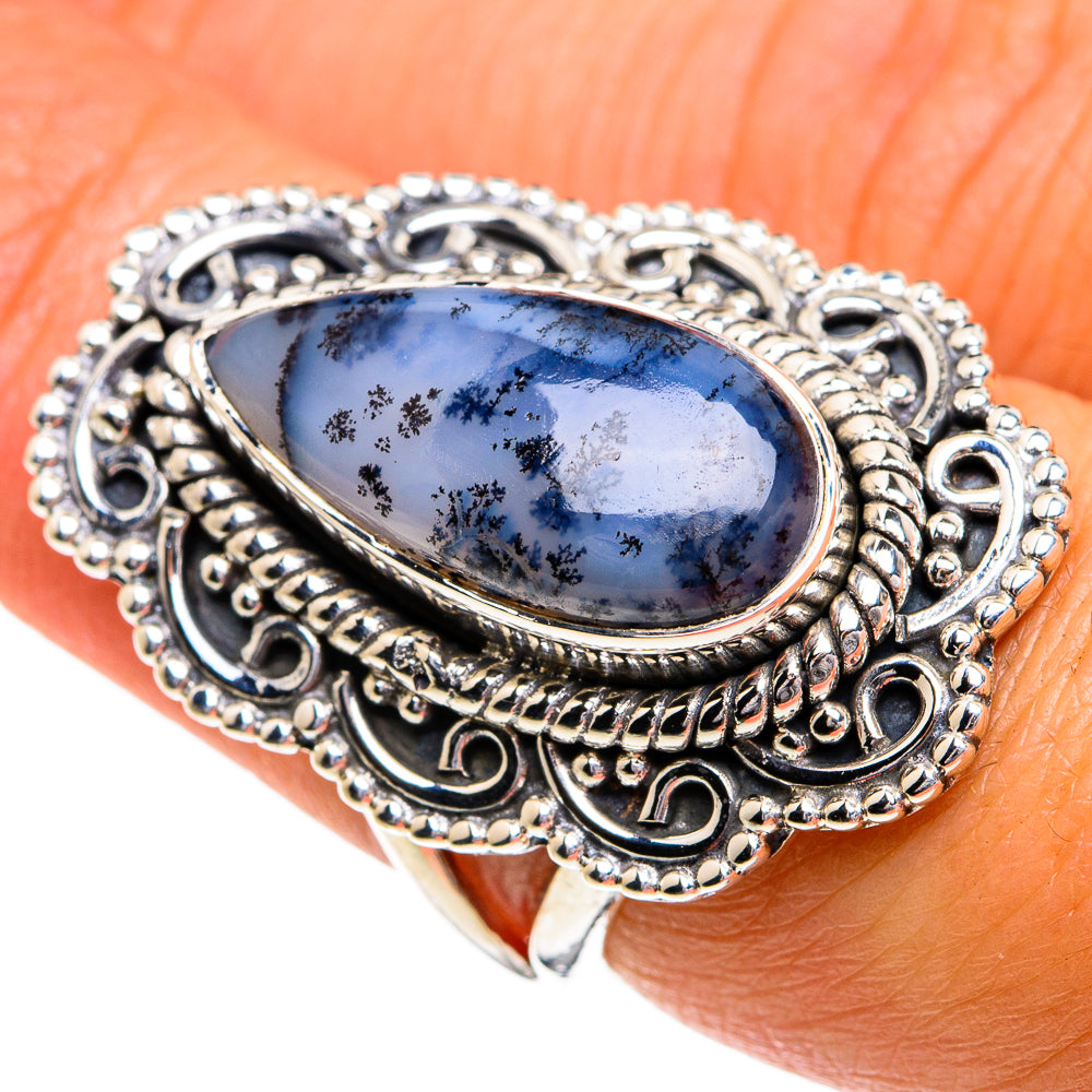 Dendritic Opal Rings handcrafted by Anasilvercos - RING80196