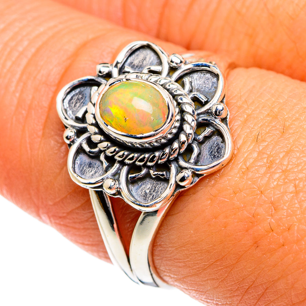 Ethiopian Opal Rings handcrafted by Anasilvercos - RING80197