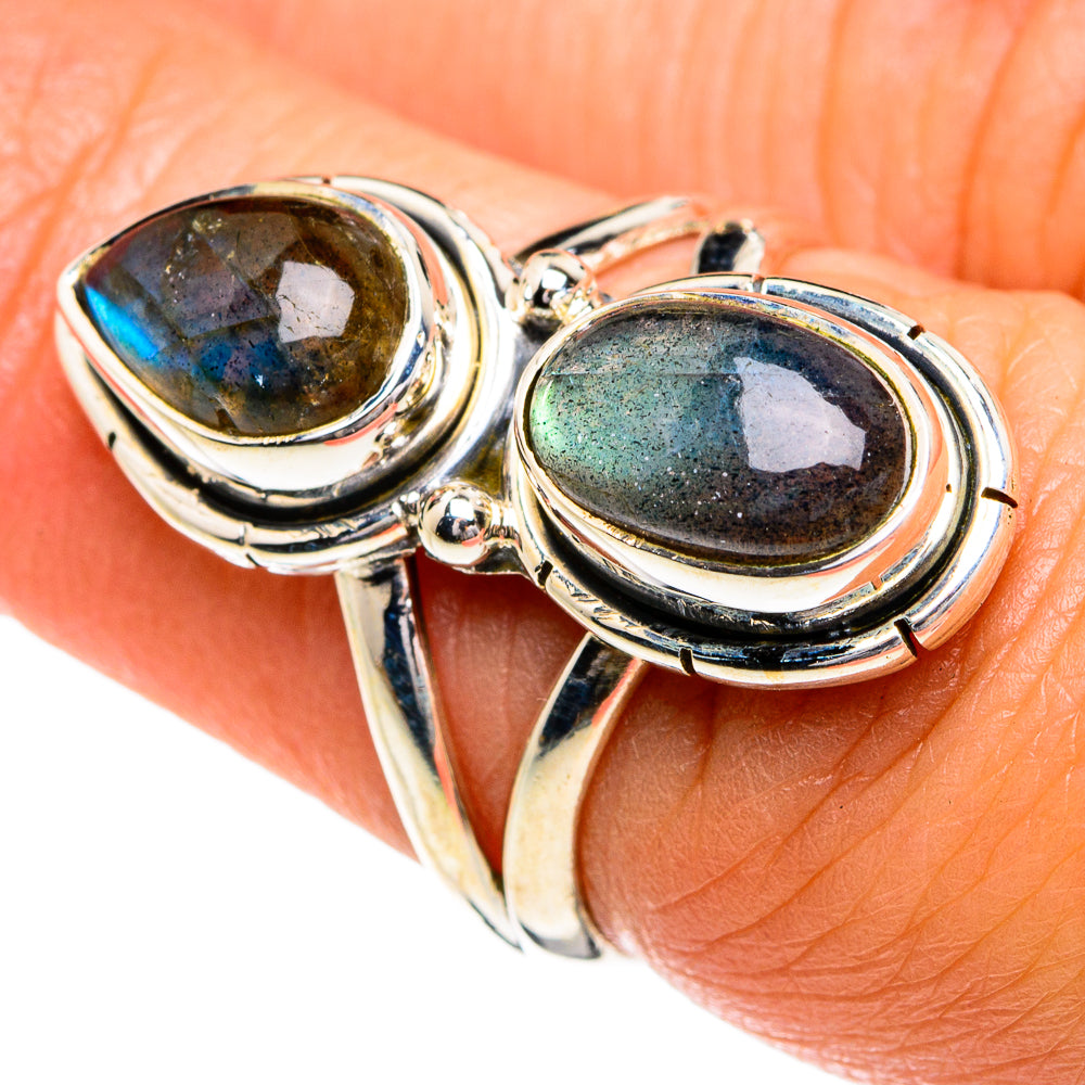 Labradorite Rings handcrafted by Anasilvercos - RING80204