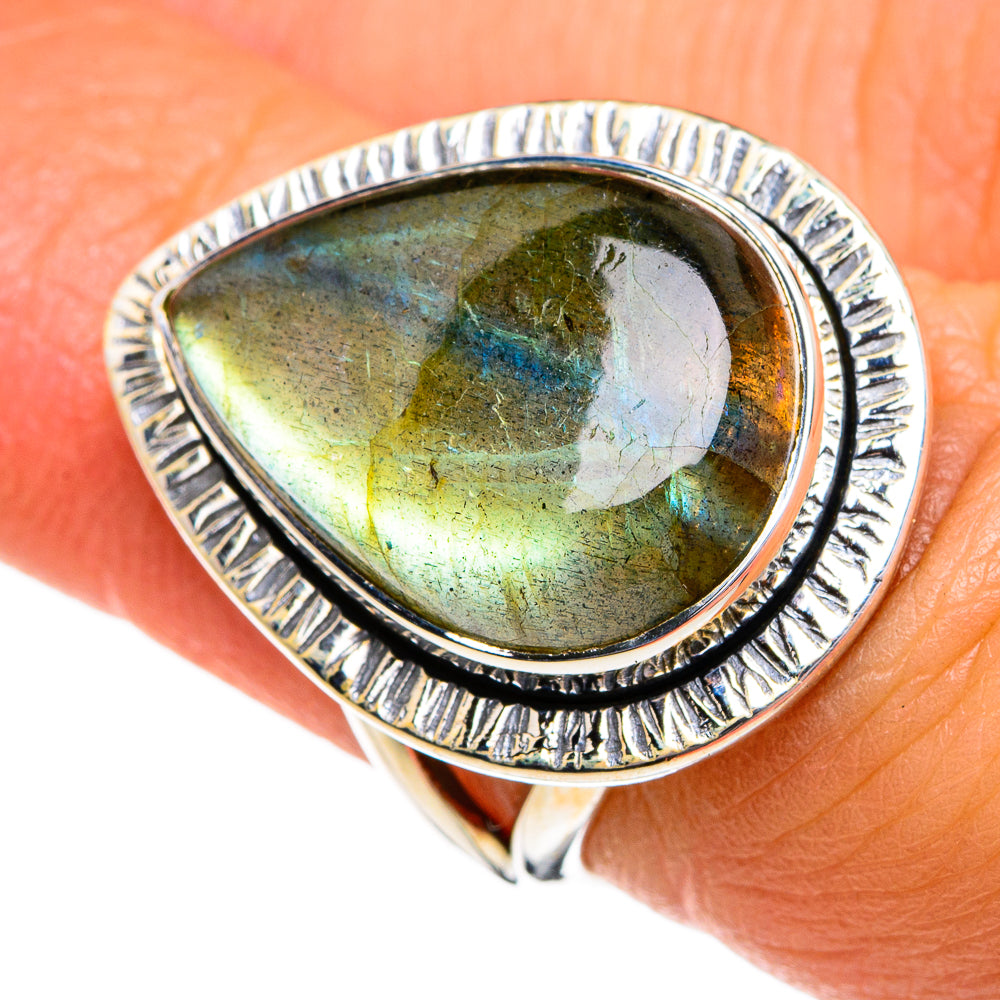 Labradorite Rings handcrafted by Anasilvercos - RING80208