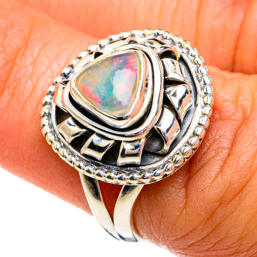 Ethiopian Opal Rings handcrafted by Anasilvercos - RING80219