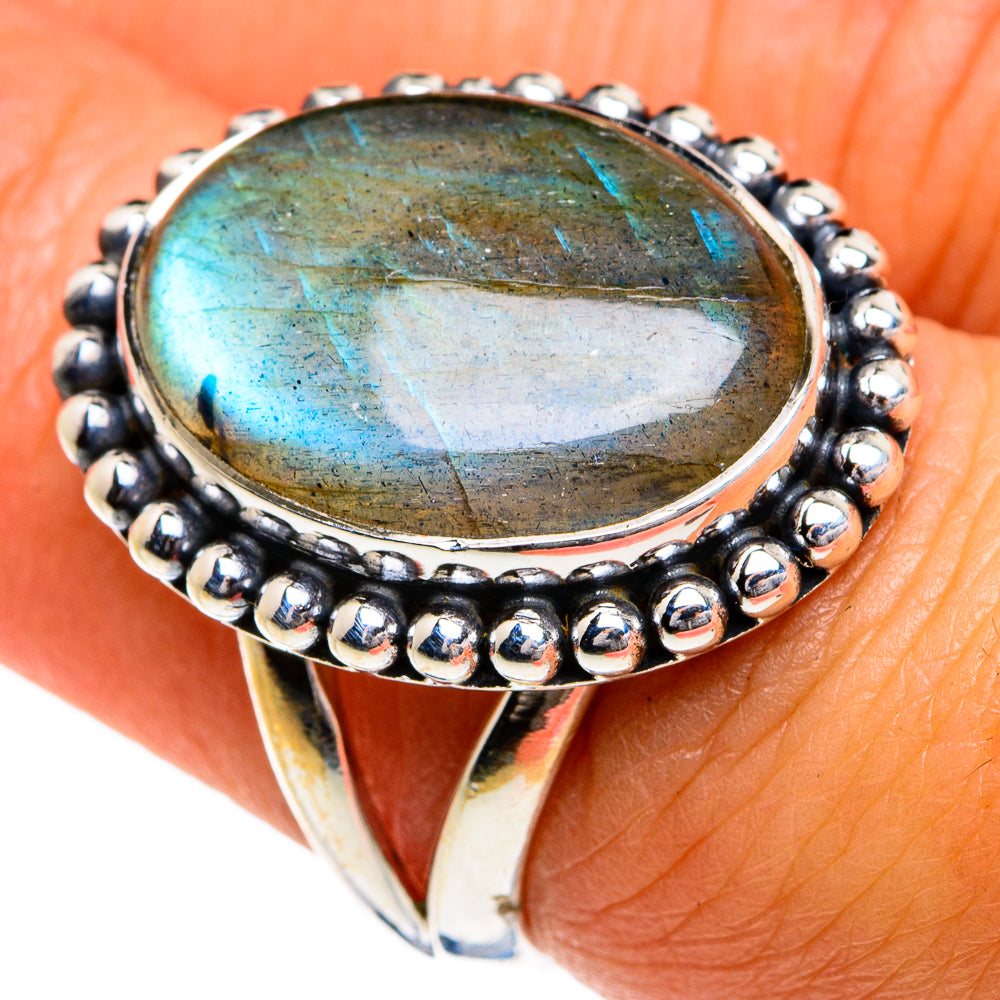 Labradorite Rings handcrafted by Anasilvercos - RING80221