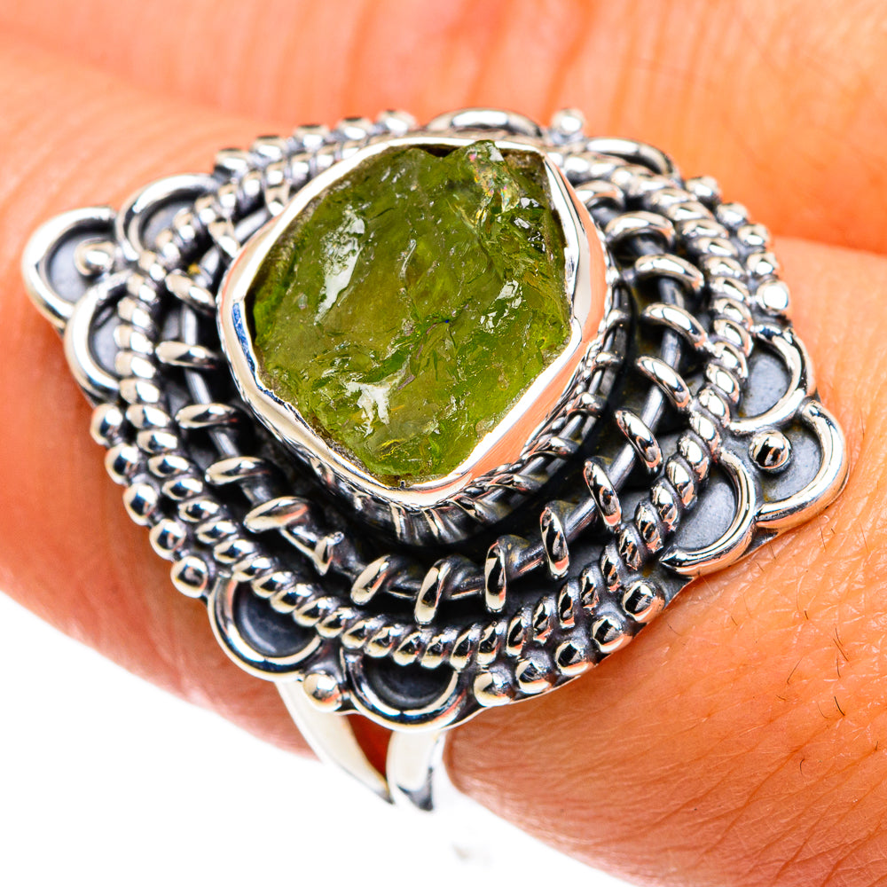 Peridot Rings handcrafted by Anasilvercos - RING80229