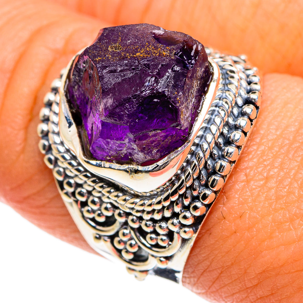 Amethyst Rings handcrafted by Anasilvercos - RING80237