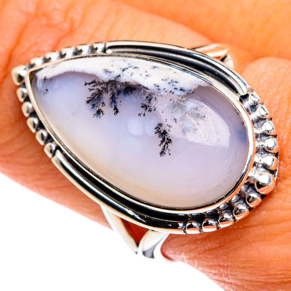 Dendritic Opal Rings handcrafted by Anasilvercos - RING80239