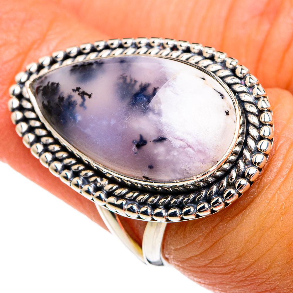 Dendritic Opal Rings handcrafted by Anasilvercos - RING80241