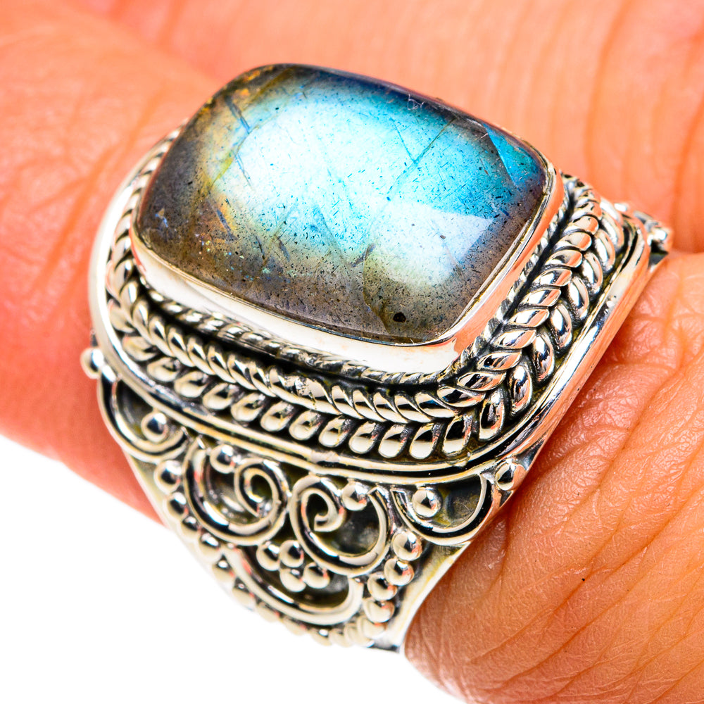 Labradorite Rings handcrafted by Anasilvercos - RING80248