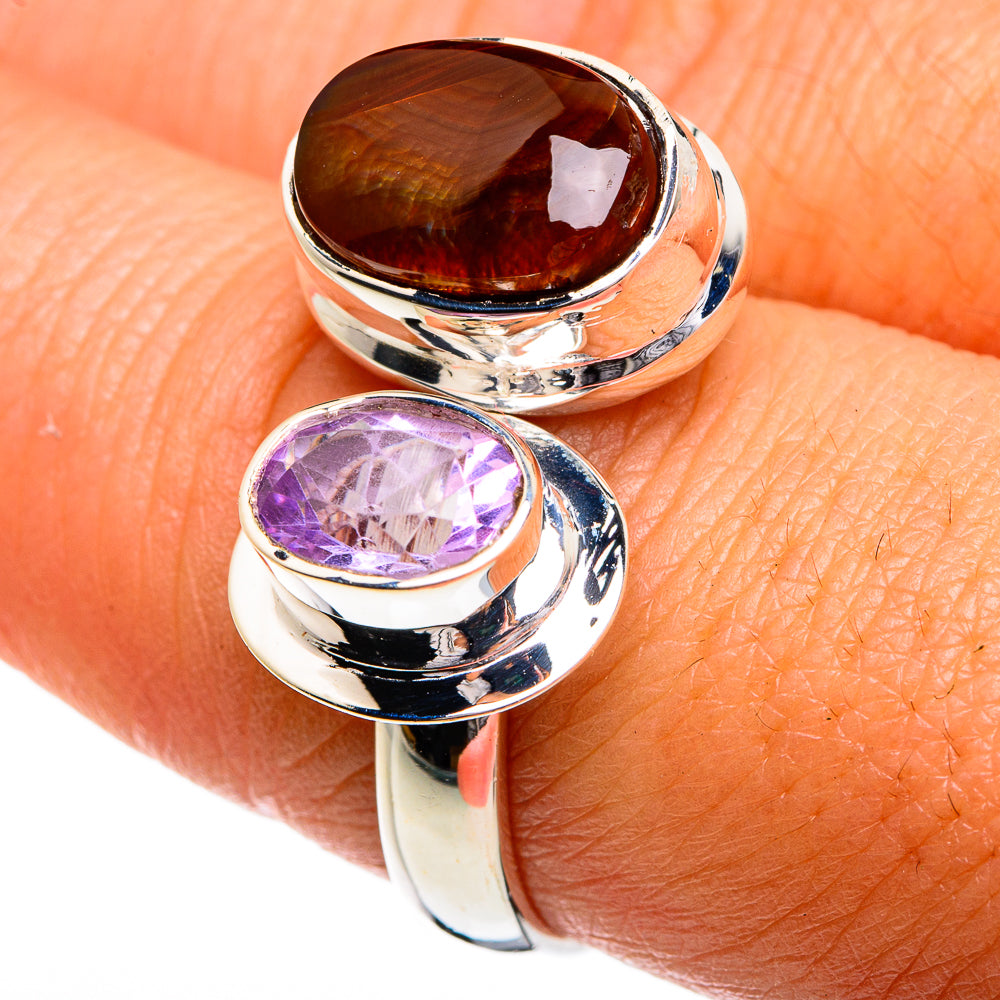 Mexican Fire Agate Rings handcrafted by Anasilvercos - RING80255