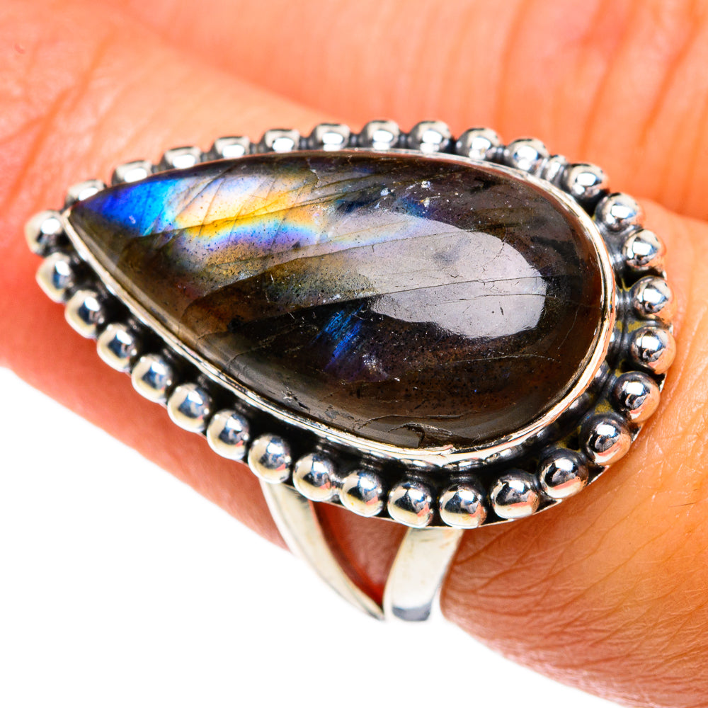 Labradorite Rings handcrafted by Anasilvercos - RING80271
