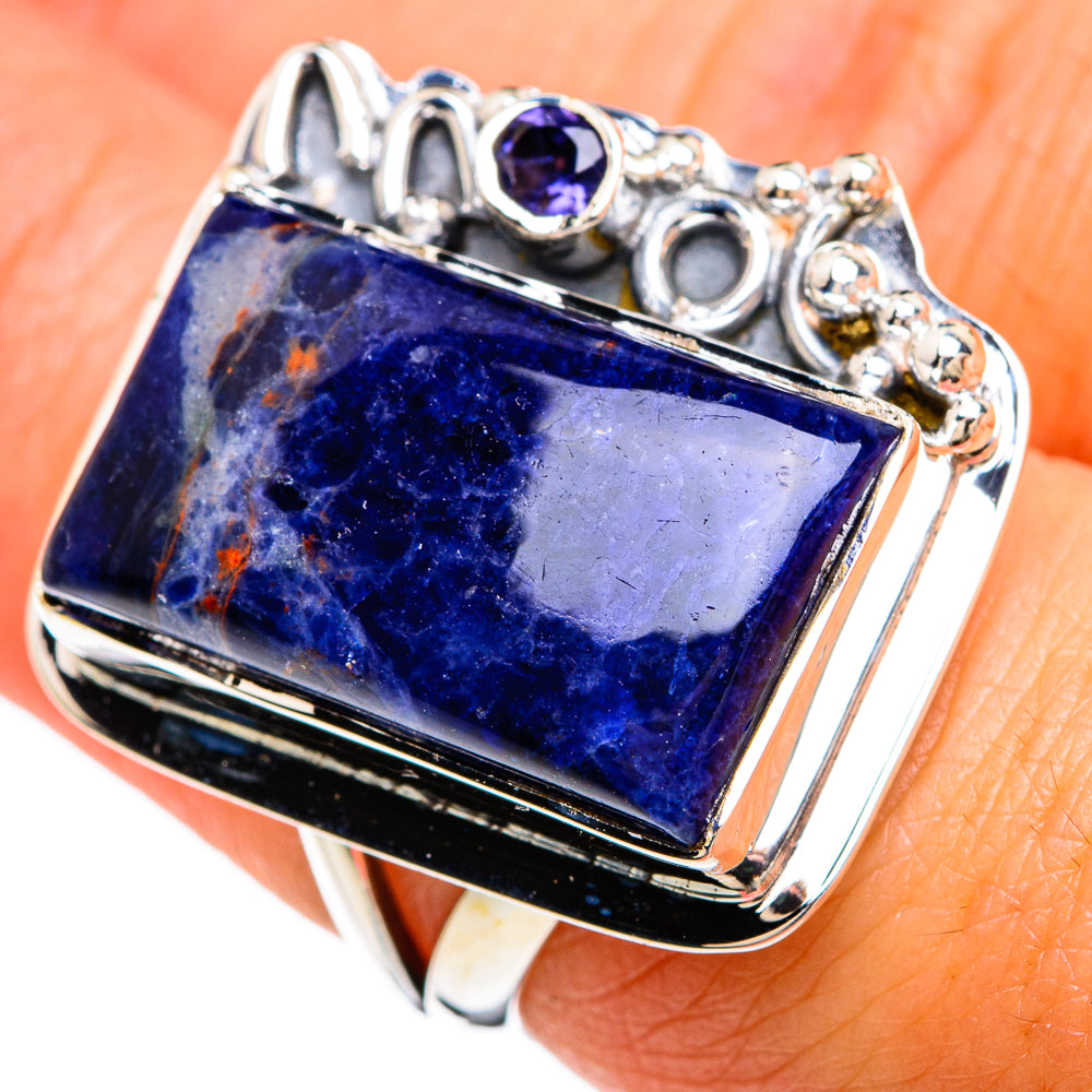 Sodalite Rings handcrafted by Anasilvercos - RING80274