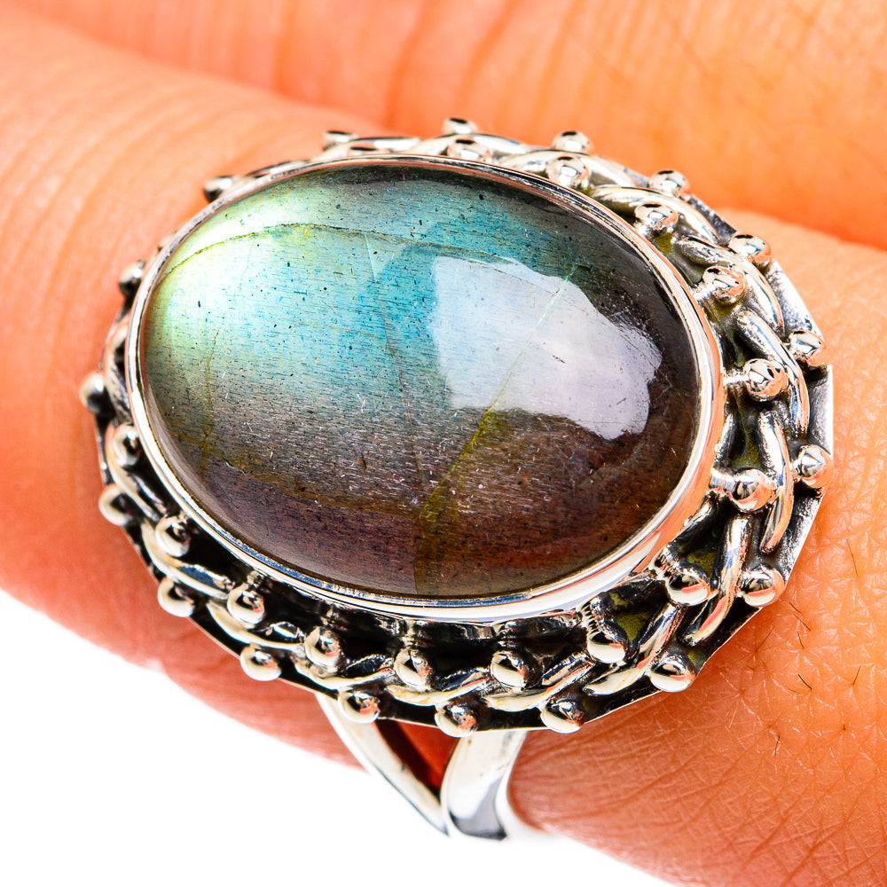 Labradorite Rings handcrafted by Anasilvercos - RING80279