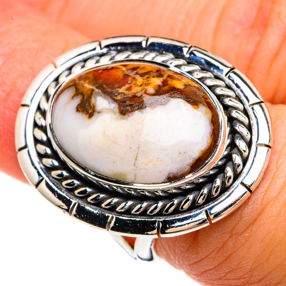 Peanut Wood Jasper Rings handcrafted by Anasilvercos - RING80283