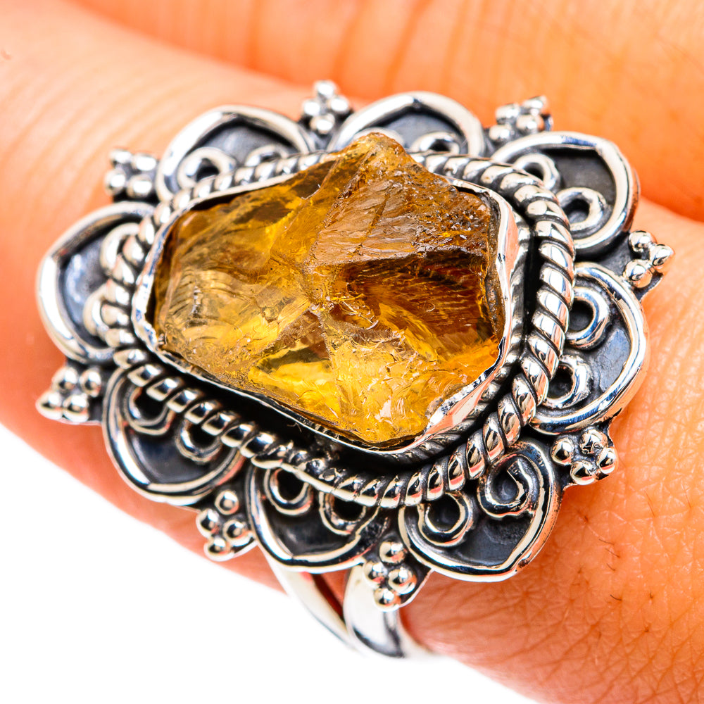 Citrine Rings handcrafted by Anasilvercos - RING80286