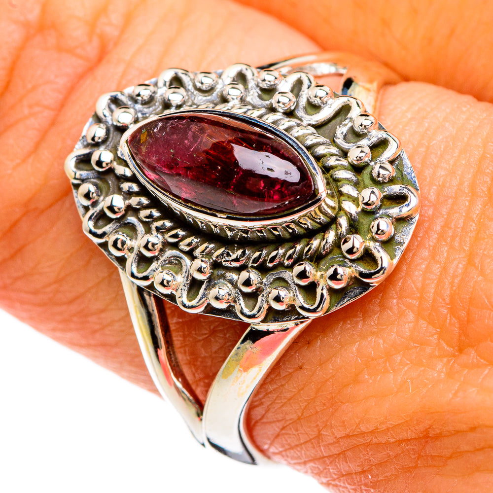 Garnet Rings handcrafted by Anasilvercos - RING80290