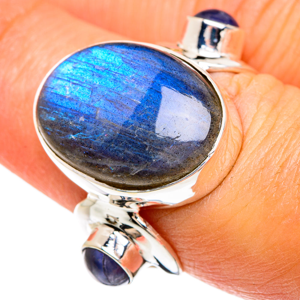 Labradorite Rings handcrafted by Anasilvercos - RING80306