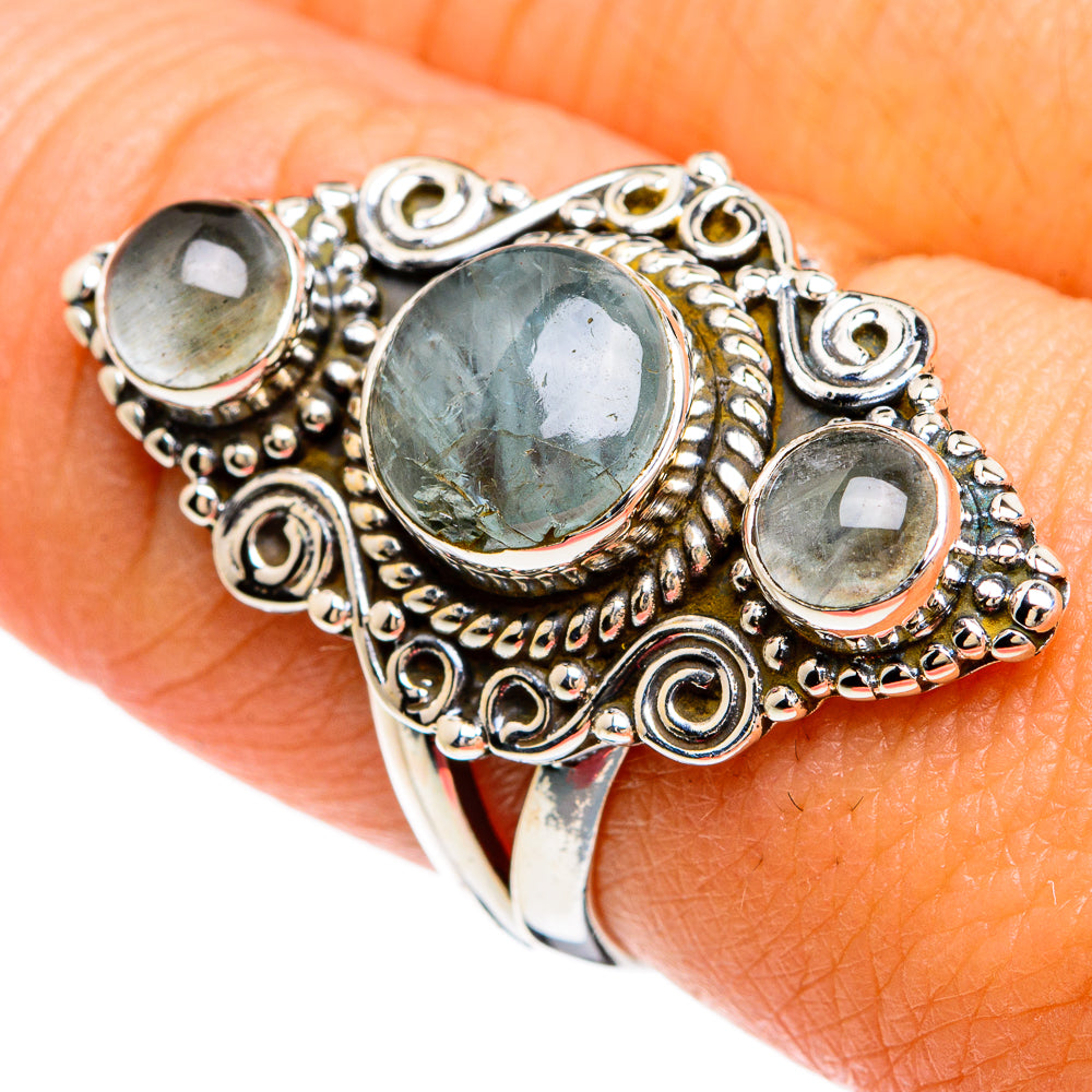 Aquamarine Rings handcrafted by Anasilvercos - RING80307