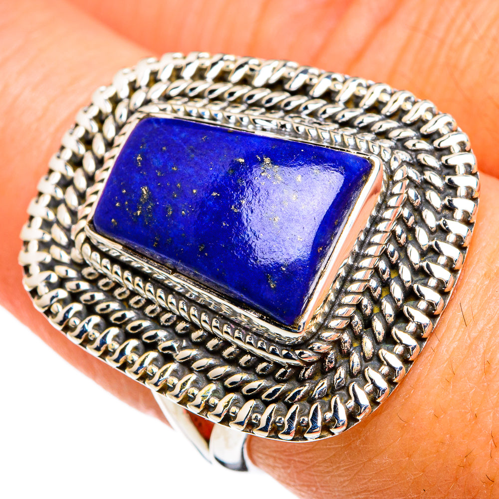 Lapis Lazuli Rings handcrafted by Anasilvercos - RING80332