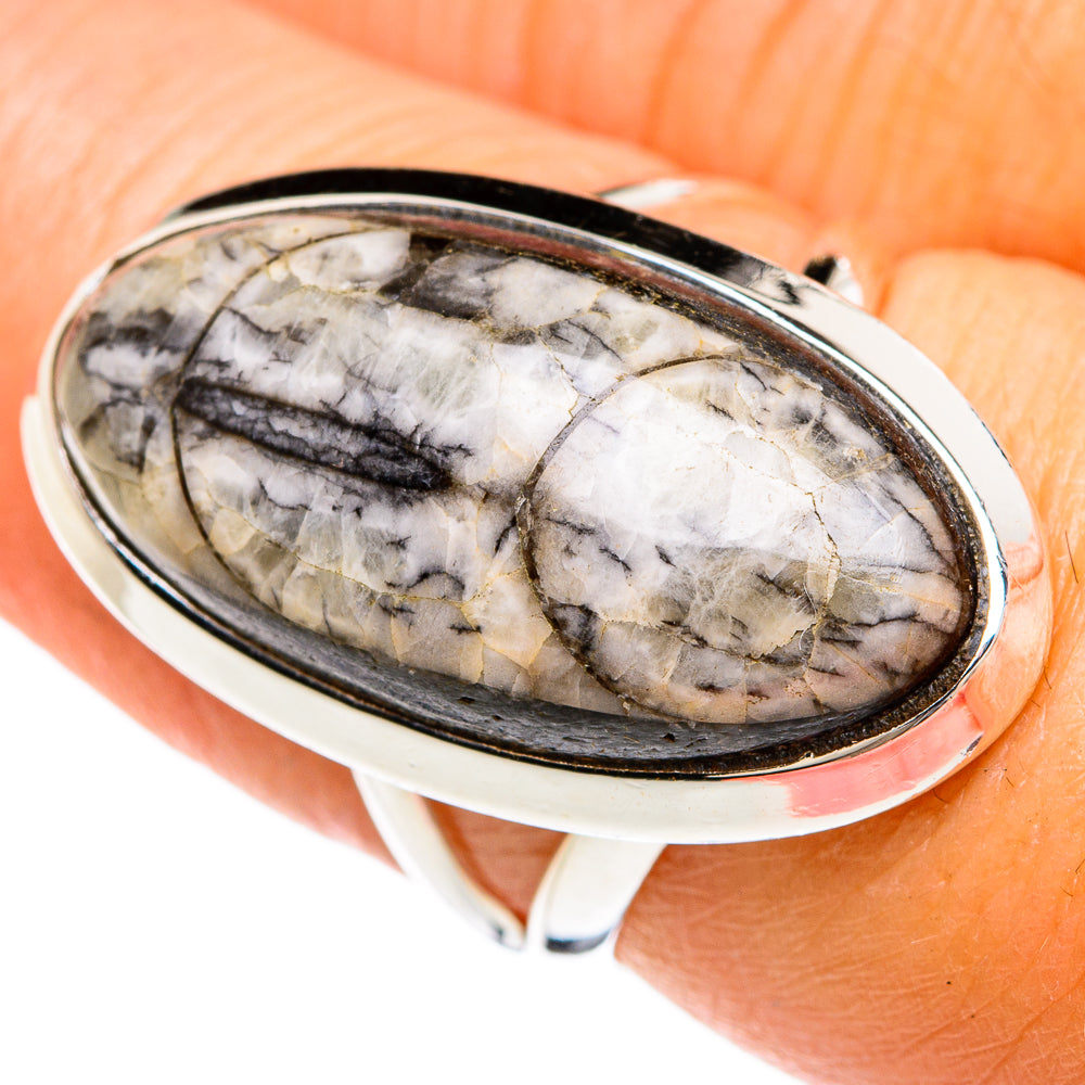 Orthoceras Fossil Rings handcrafted by Anasilvercos - RING80358