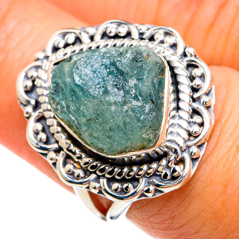 Aquamarine Rings handcrafted by Anasilvercos - RING80364