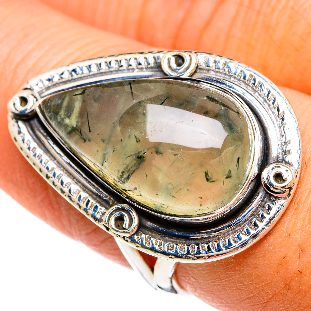 Prehnite Rings handcrafted by Anasilvercos - RING80367