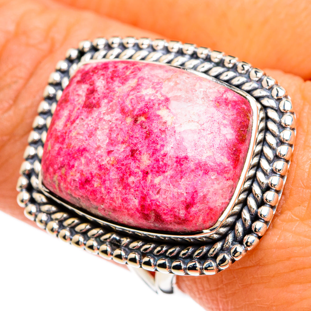 Thulite Rings handcrafted by Anasilvercos - RING80376