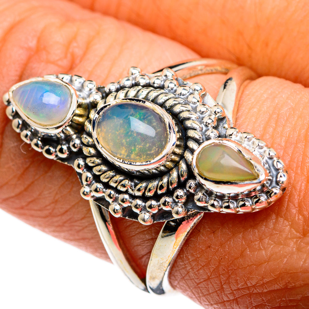 Ethiopian Opal Rings handcrafted by Anasilvercos - RING80385