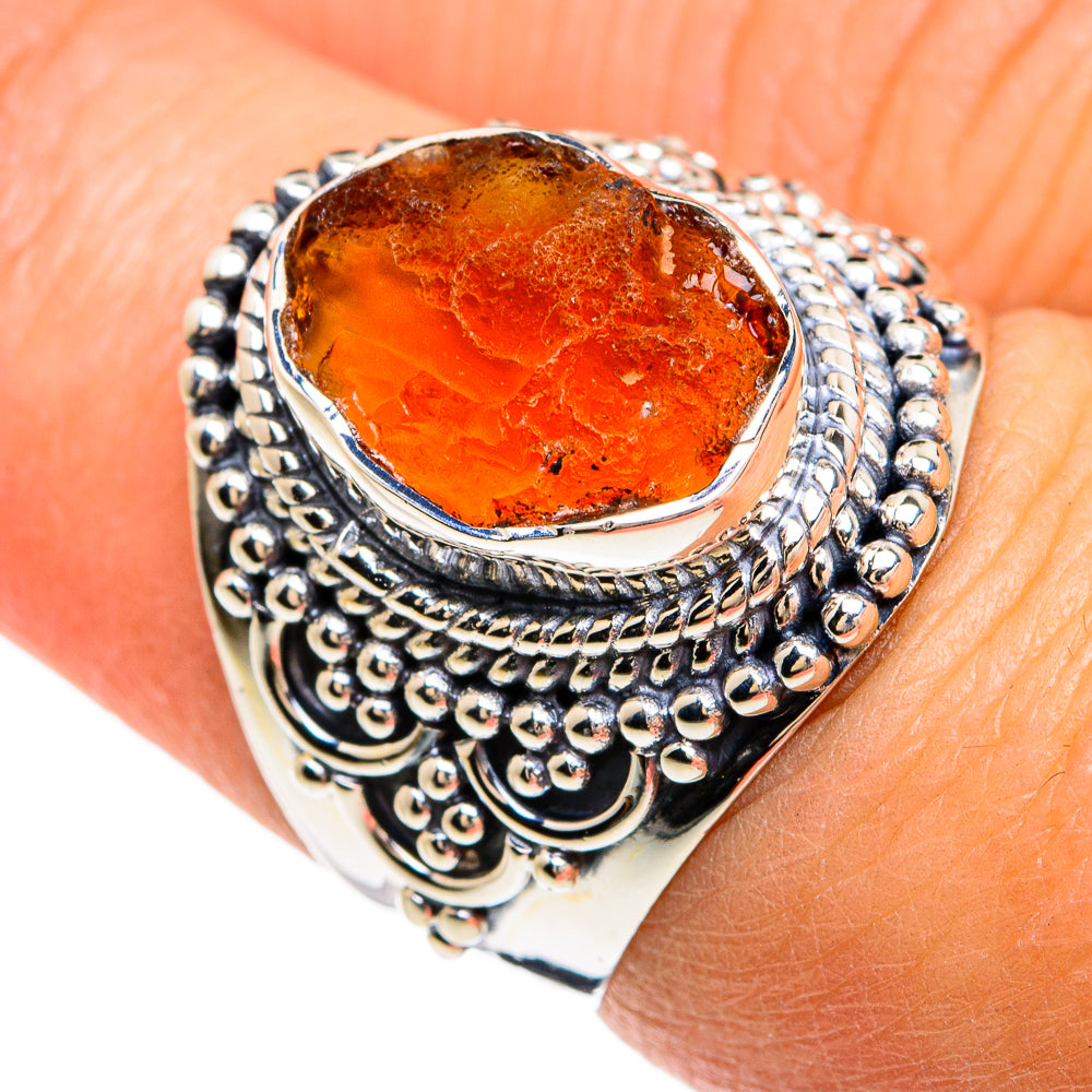 Carnelian Rings handcrafted by Anasilvercos - RING80400
