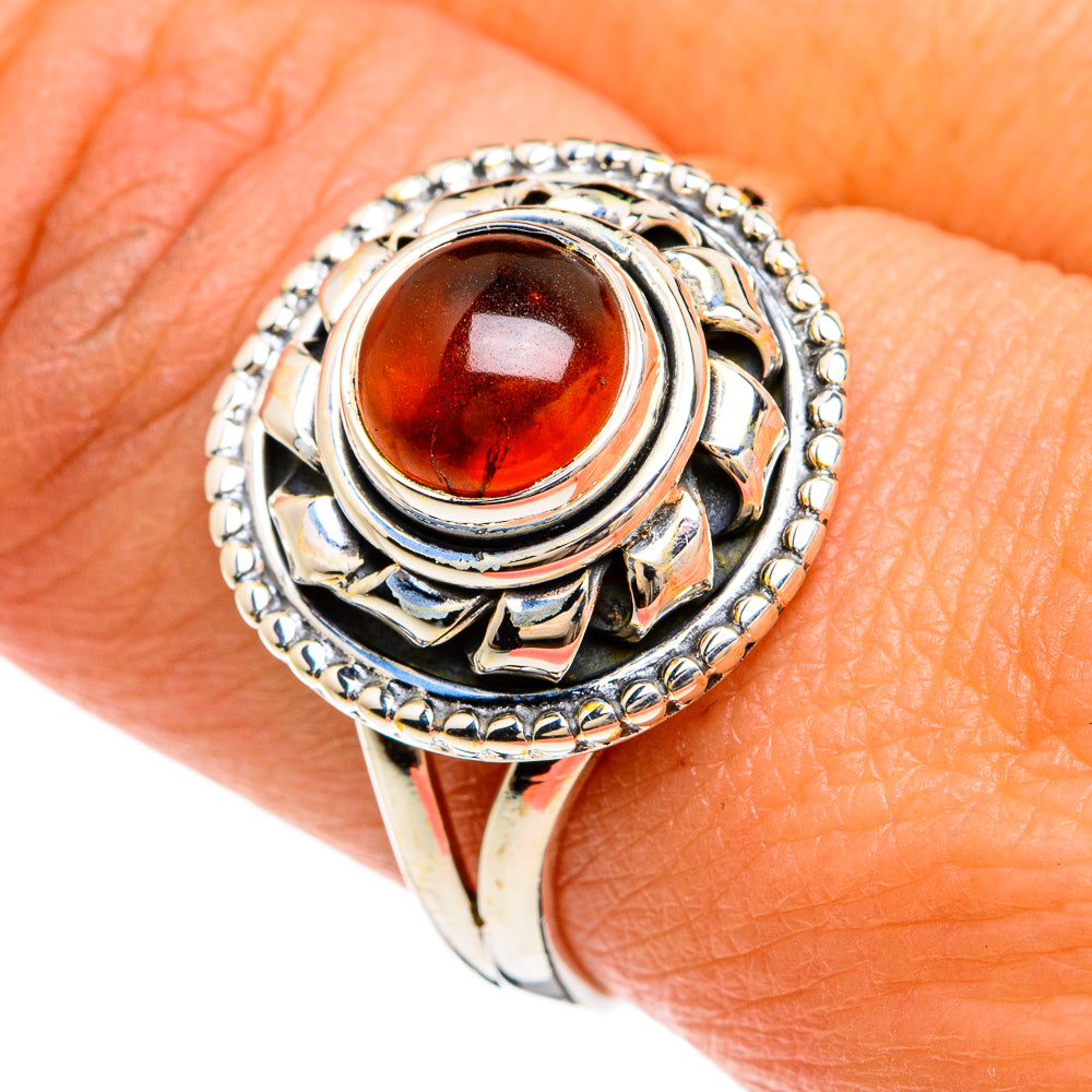 Garnet Rings handcrafted by Anasilvercos - RING80401