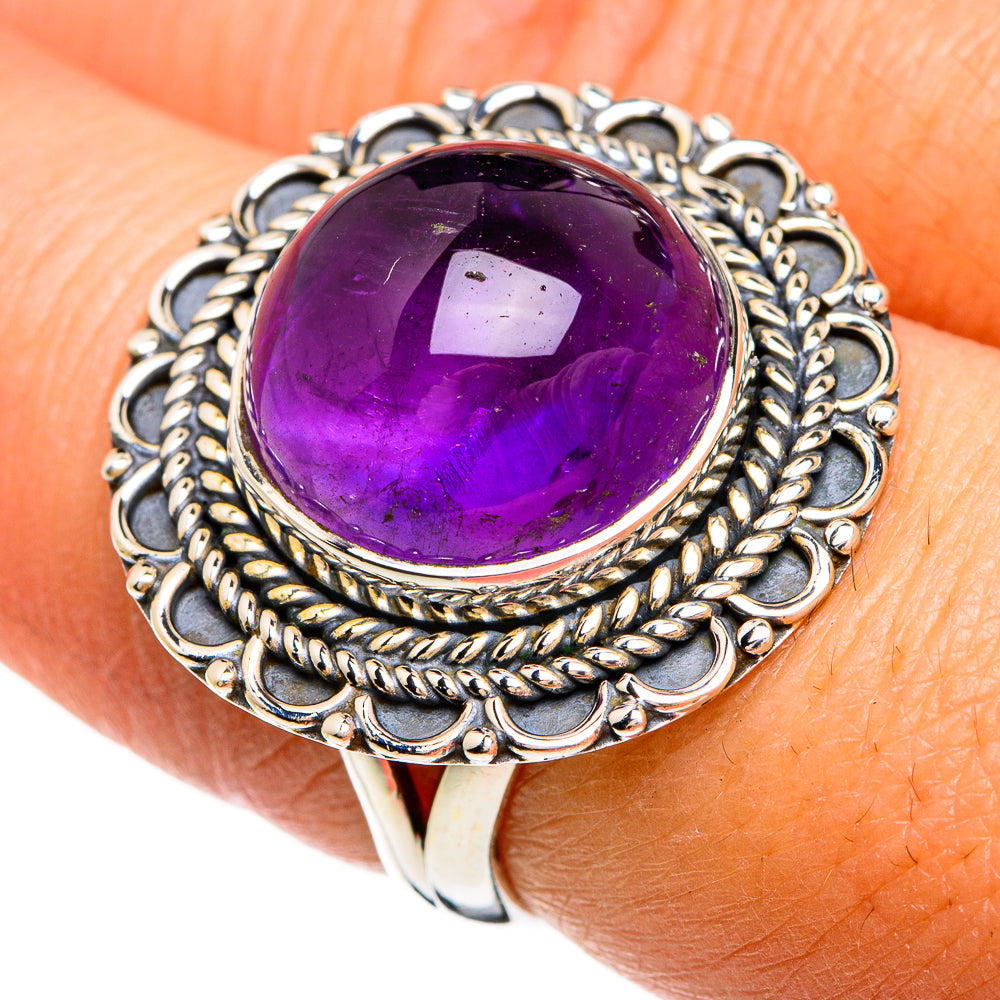 Amethyst Rings handcrafted by Anasilvercos - RING80404