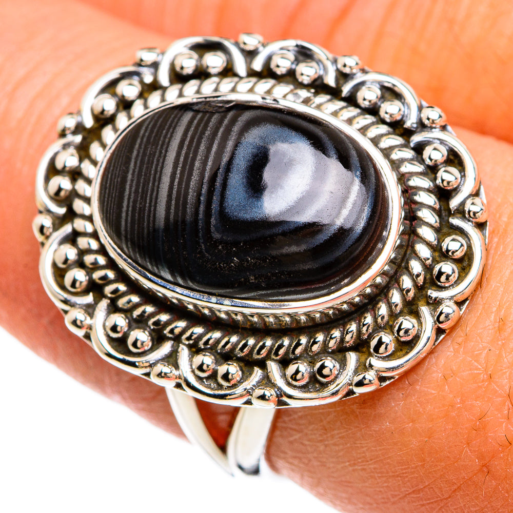 Psilomelane Rings handcrafted by Anasilvercos - RING80406