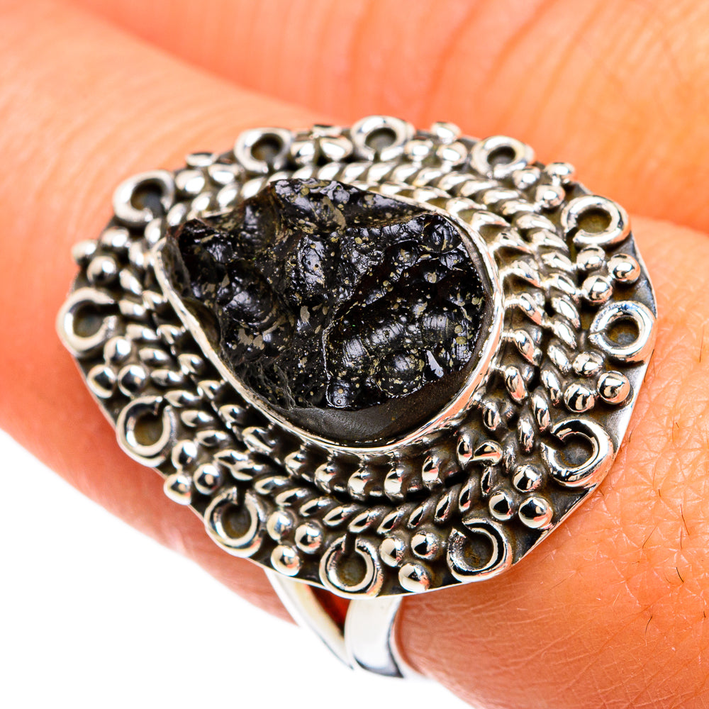 Tektite Rings handcrafted by Anasilvercos - RING80430