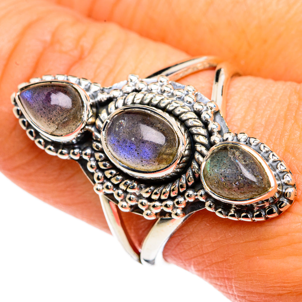 Labradorite Rings handcrafted by Anasilvercos - RING80436
