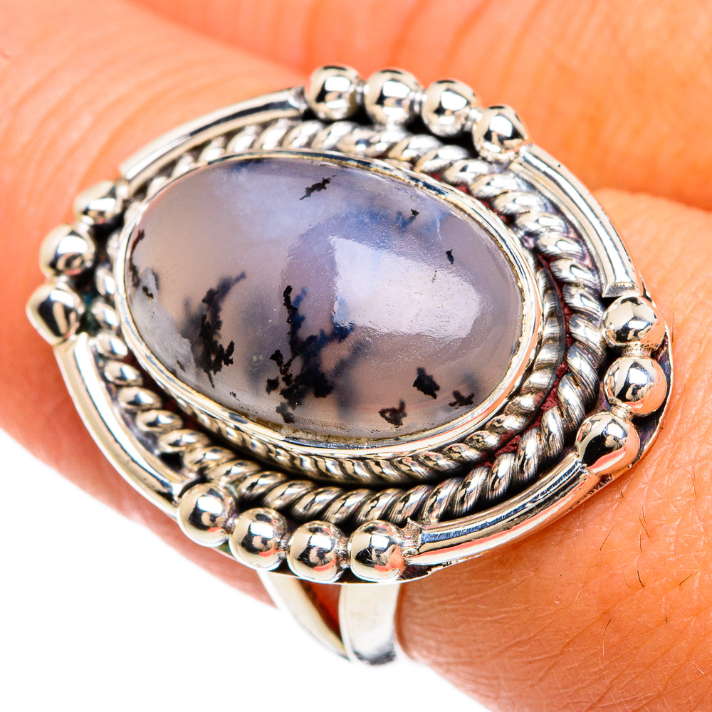 Dendritic Opal Rings handcrafted by Anasilvercos - RING80455