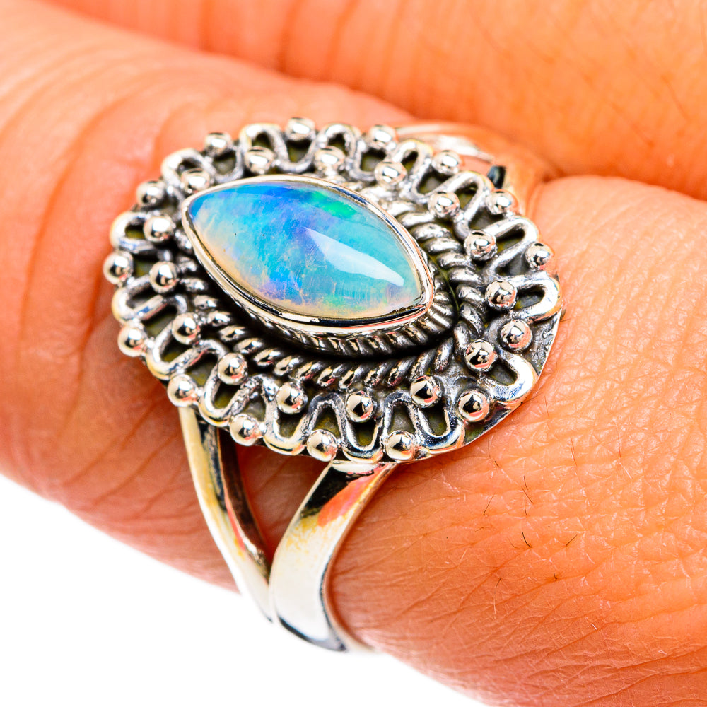 Ethiopian Opal Rings handcrafted by Anasilvercos - RING80458