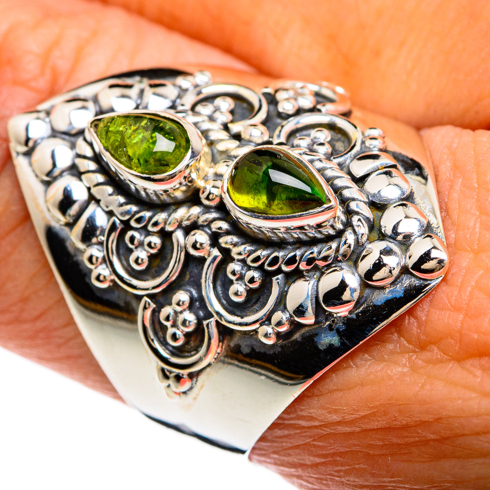 Peridot Rings handcrafted by Anasilvercos - RING80468