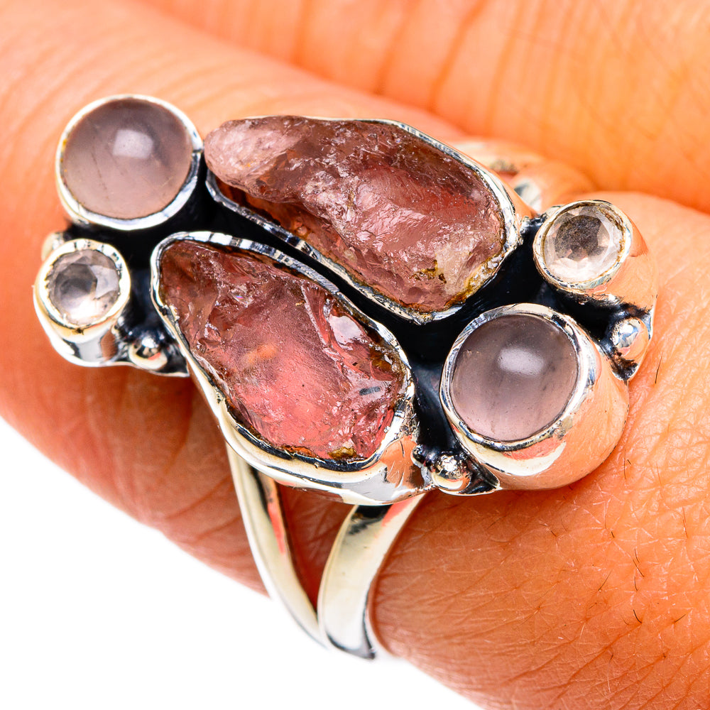 Pink Tourmaline Rings handcrafted by Anasilvercos - RING80473