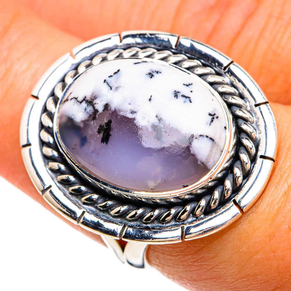 Dendritic Opal Rings handcrafted by Anasilvercos - RING80480