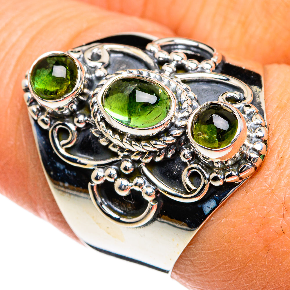 Peridot Rings handcrafted by Anasilvercos - RING80489