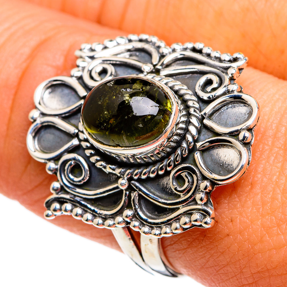 Peridot Rings handcrafted by Anasilvercos - RING80491