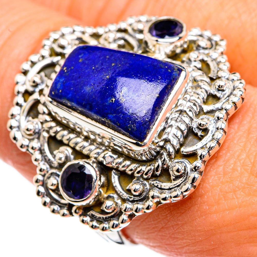 Lapis Lazuli Rings handcrafted by Anasilvercos - RING80529