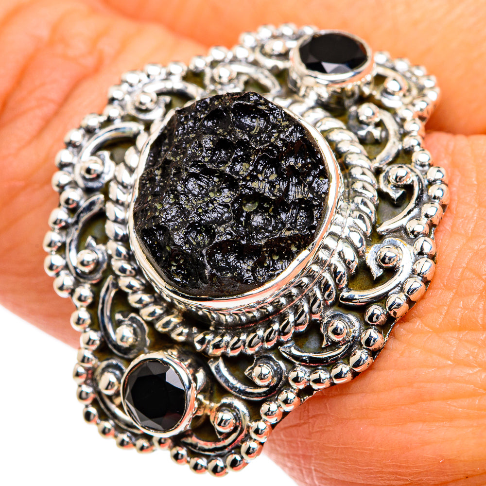 Tektite Rings handcrafted by Anasilvercos - RING80554