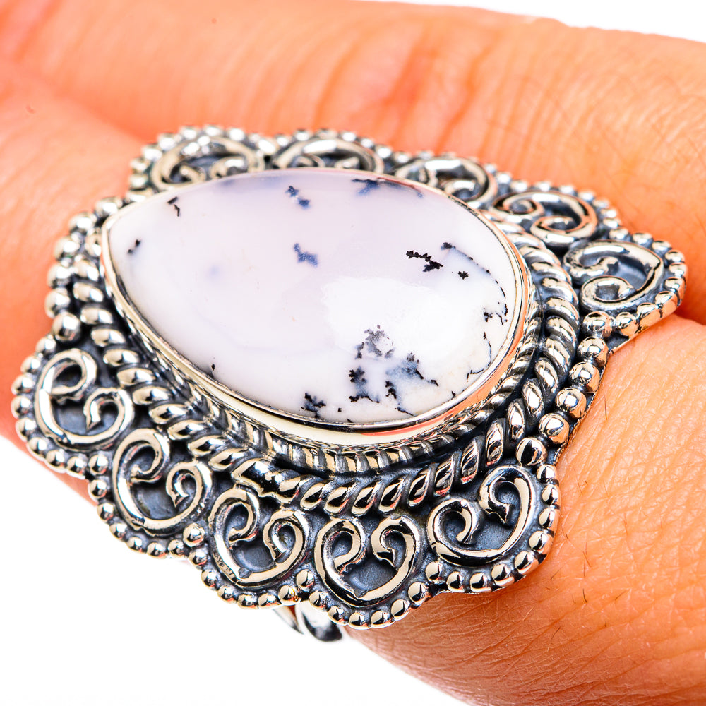 Dendritic Opal Rings handcrafted by Anasilvercos - RING80558