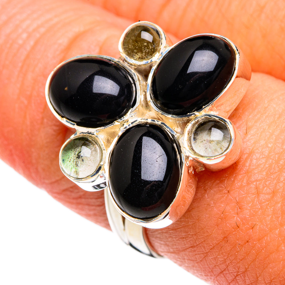 Black Onyx Rings handcrafted by Anasilvercos - RING80595