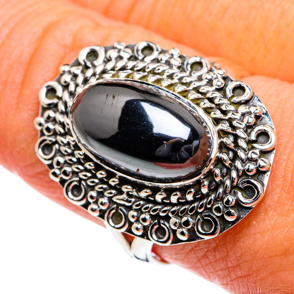 Hematite Rings handcrafted by Anasilvercos - RING80604