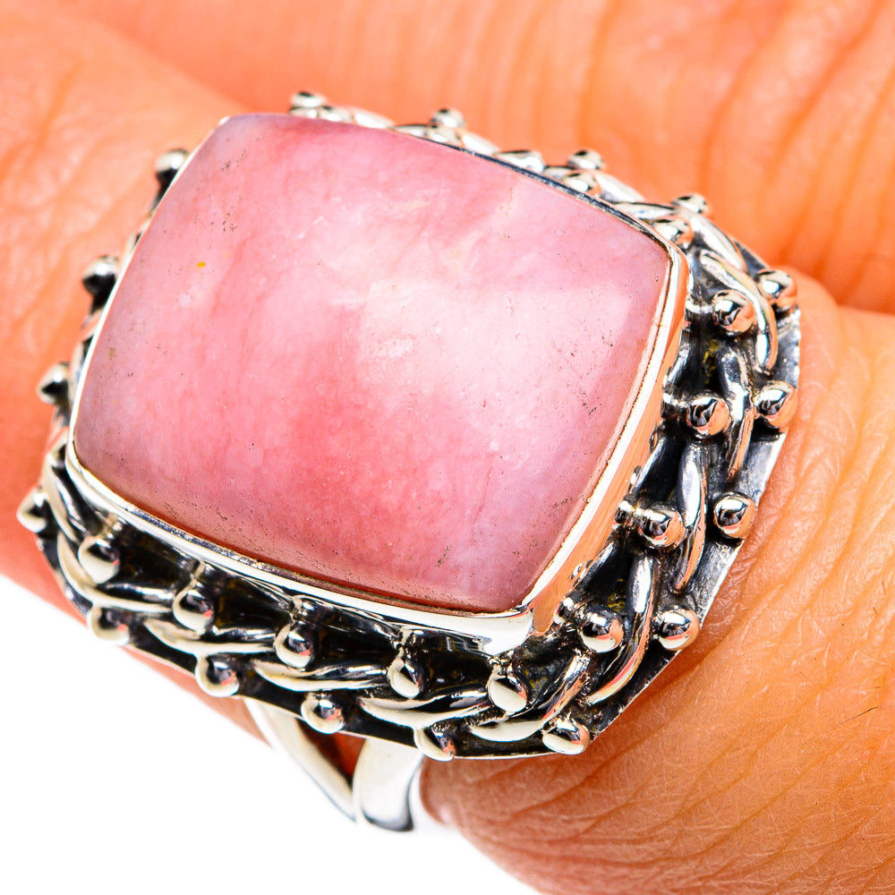 Pink Opal Rings handcrafted by Anasilvercos - RING80623