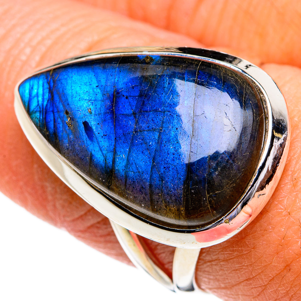 Labradorite Rings handcrafted by Anasilvercos - RING80639