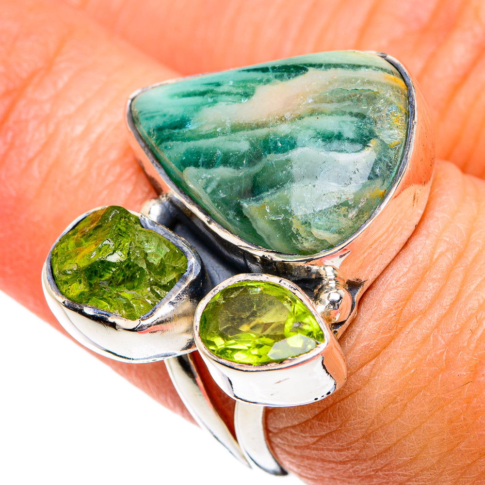 Ocean Jasper Rings handcrafted by Anasilvercos - RING80645