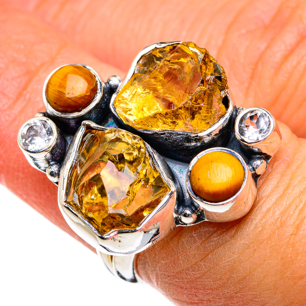 Citrine Rings handcrafted by Anasilvercos - RING80652
